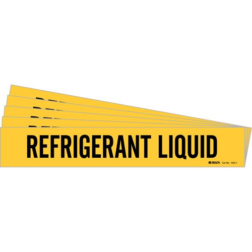 SI327-"Refrigerant Liquid" Pipe Markers