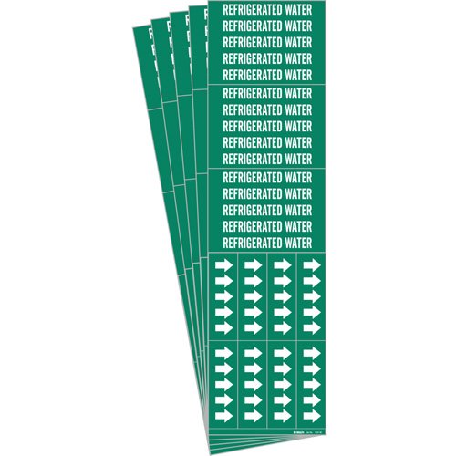 SI337-"Refrigerated Water" Pipe Markers