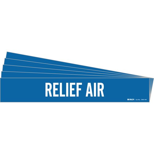 SI346-"Relief Air" Pipe Markers