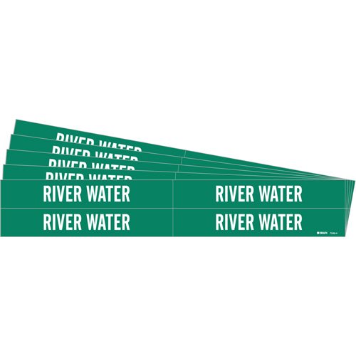 SI372-"River Water" Pipe Marker