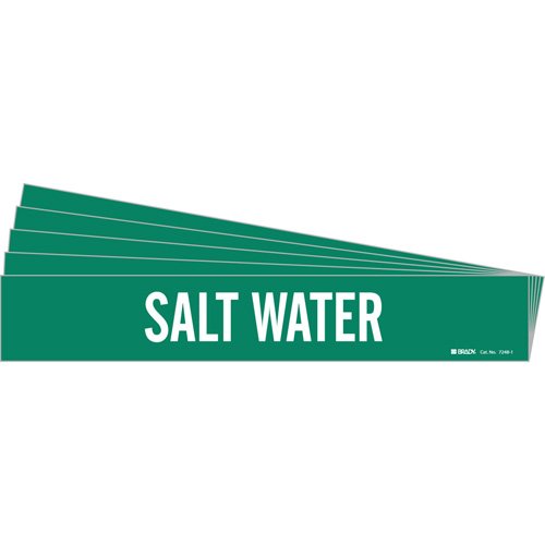SI379-"Salt Water" Pipe Markers