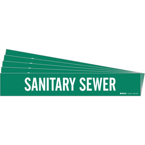 SI386-"Sanitary Sewer" Pipe Marker