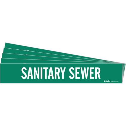 SI387-"Sanitary Sewer" Pipe Marker