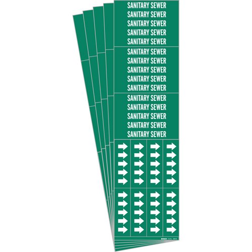 SI389-"Sanitary Sewer" Pipe Markers