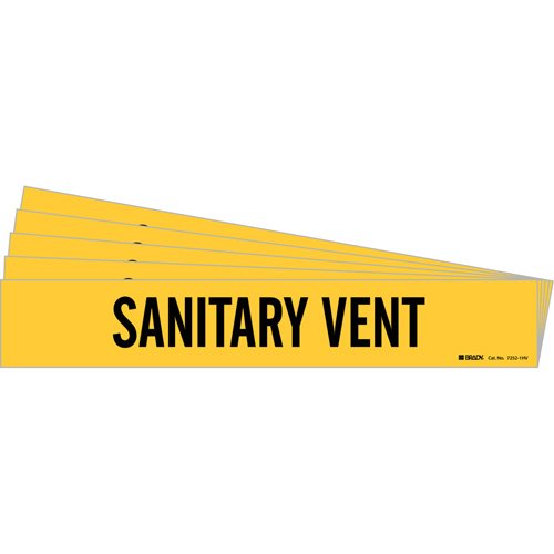 SI394-"Sanitary Vent" Pipe Markers