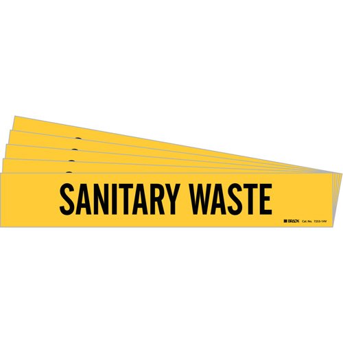 SI398-"Sanitary Waste" Pipe Marker