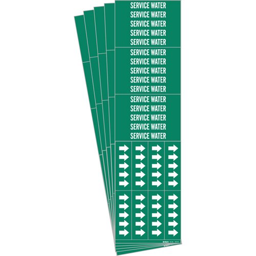 SI417-"Service Water" Pipe Marker