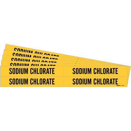 SI436-"Sodium Chlorate" Pipe Marker