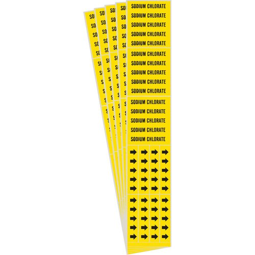 SI437-"Sodium Chlorate" Pipe Markers
