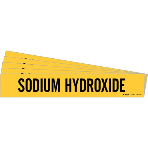 SI438-"Sodium Hydroxide" Pipe Marker