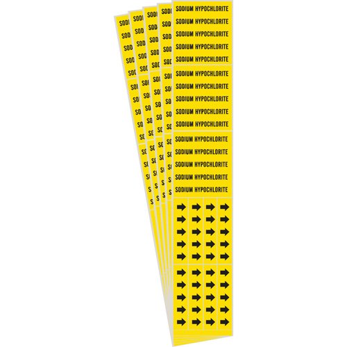 SI445-"Sodium Hypochlorite" Pipe Markers