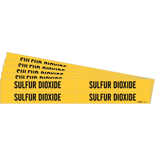 SI496-"Sulfur Dioxide" Pipe Markers