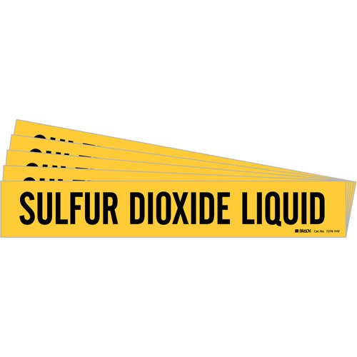 SI498-"Sulfur Dioxide" Pipe Marker