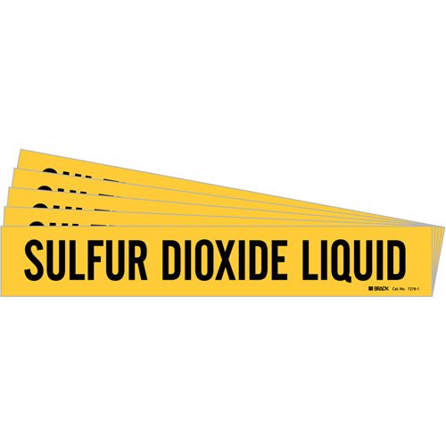 SI499-"Sulfur Dioxide Liquid" Pipe Marker