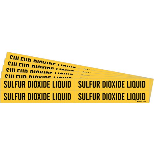 SI500-"Sulfur Dioxide Liquid" Pipe Markers