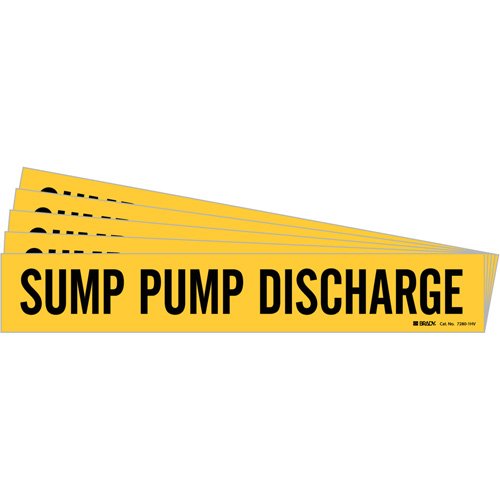 SI506-"Sump Pump Discharge" Pipe Marker