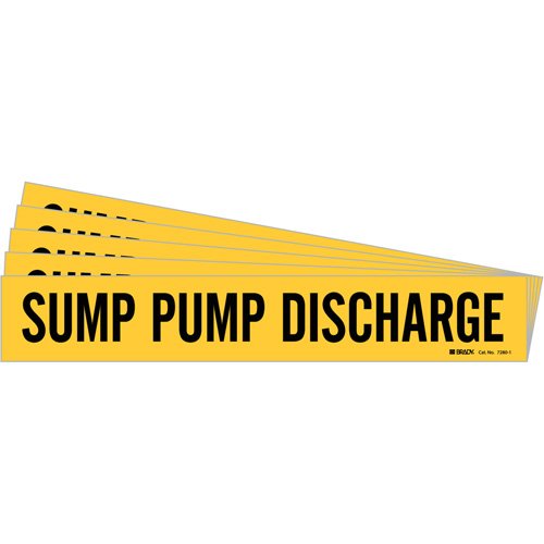 SI507-"Sump Pump Discharge" Pipe Marker
