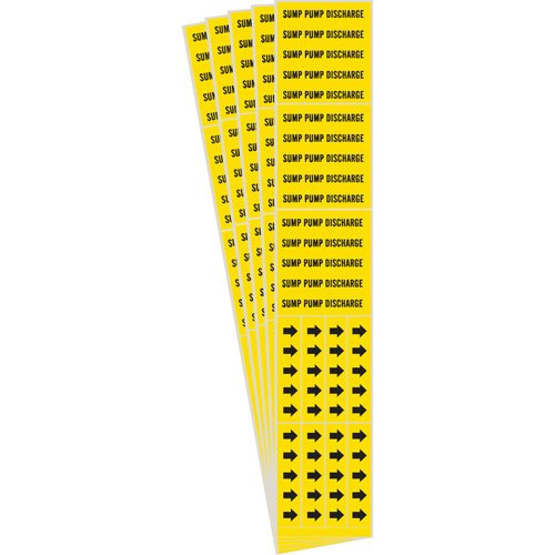 SI509-"Sump Pump Discharge" Pipe Markers