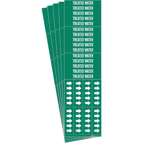 SI545-"Treated Water" Pipe Marker