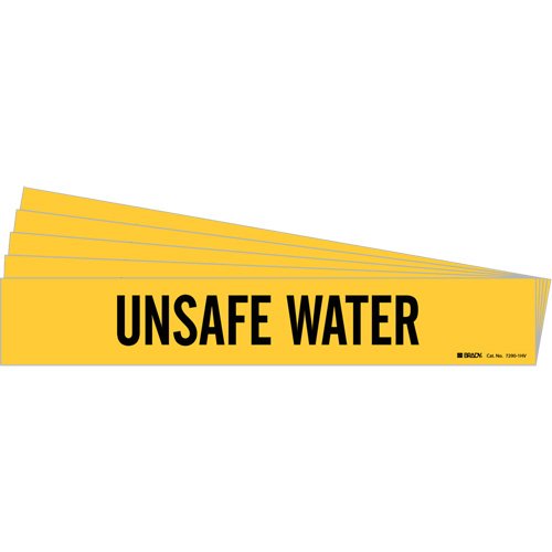 SI546-"Unsafe Water" Pipe Marker