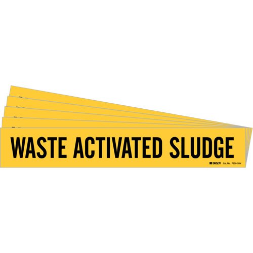 SI586-"Waste Activated Sludge" Pipe Marker