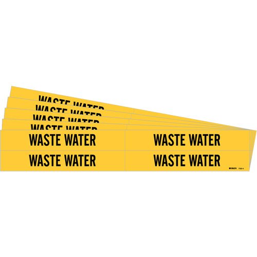 SI596-"Waste Water" Pipe Markers