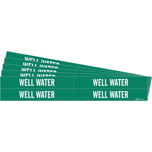 SI608-"Well Water" Pipe Markers