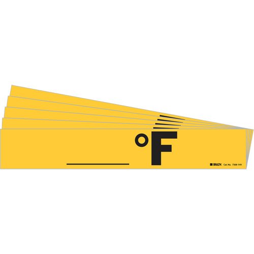 SI618-"Blank °F" Pipe Marker
