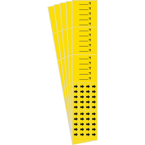 SI621-"Blank °F" Pipe Markers