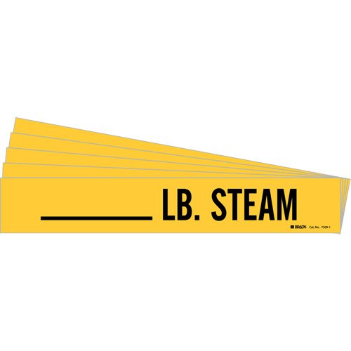 SI623-"LB. Steam" Pipe Markers