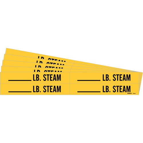 SI624-"Blank LB. Steam" Pipe Markers