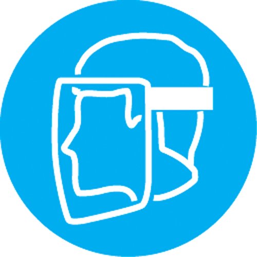 SJ054-Right to Know Pictogram Labels - Face Shield