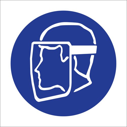 SJ056-Right to Know Pictogram Labels - Face Shield