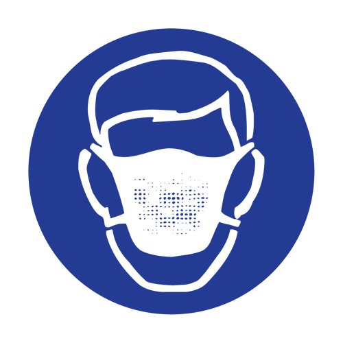 ZC003-Right to Know - Pictogram Labels- Dust Mask