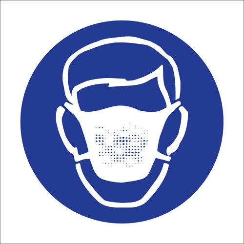 SJ064-Right to Know Pictogram Labels - Dust Mask