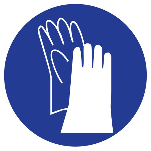 SJ075-Right to Know Pictogram Labels -Gloves