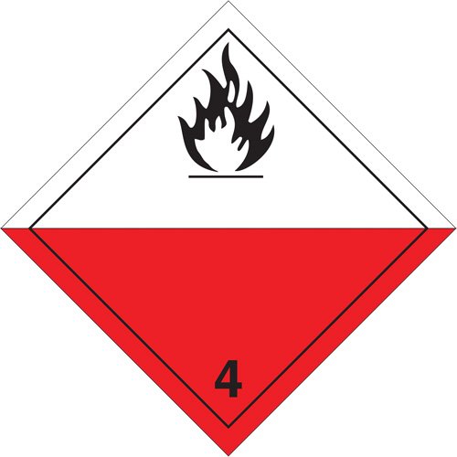 SS734-Spontaneous Combustibles TDG Placard
