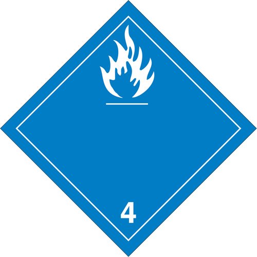 SS748-Dangerous When Wet TDG Placard