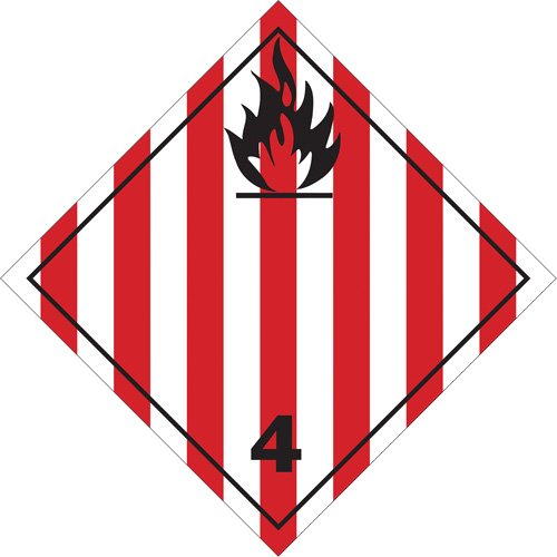 SR667-Flammable Solids TDG Placard