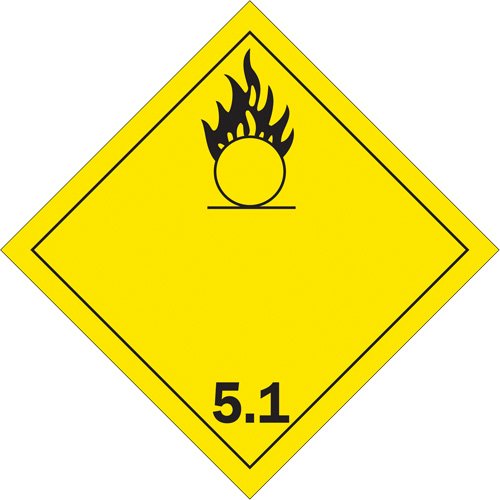 SS763-Oxidizer TDG Placard