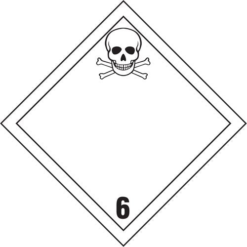 SS765-Toxic Materials TDG Placard