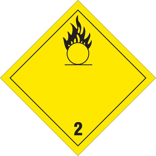 SS744-Oxygen TDG Placard