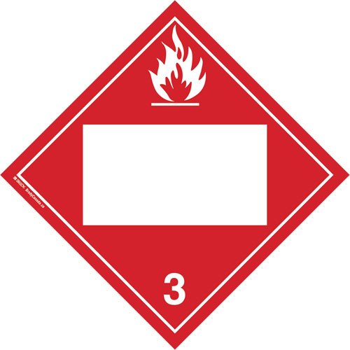 SS055-Flammable Liquids TDG Placard