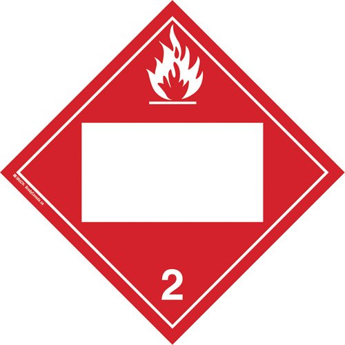 SS064-Flammable Gases TDG Placard