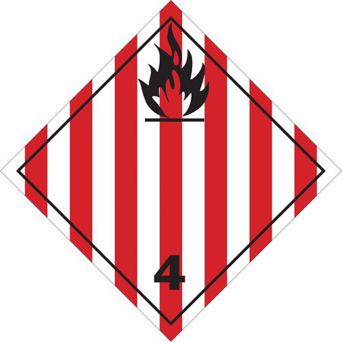 SS728-Flammable Solids TDG Placard