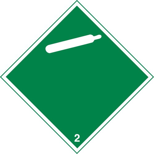 SS730-Non-Flammable Gas TDG Placard