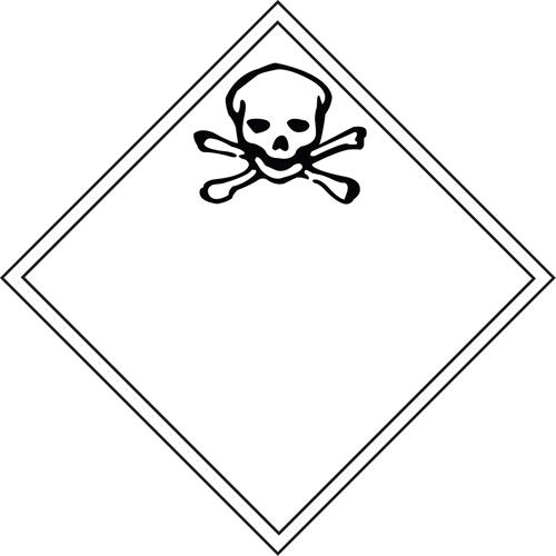 SS731-Toxic Gas TDG Placard