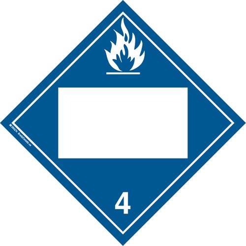SS745-Dangerous When Wet TDG Placard