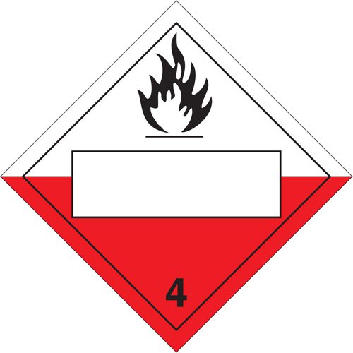 SS752-Spontaneous Combustibles TDG Placard