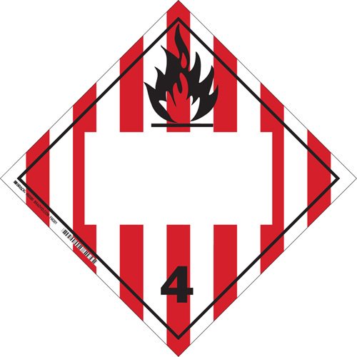 SS795-Flammable Solids TDG Placard